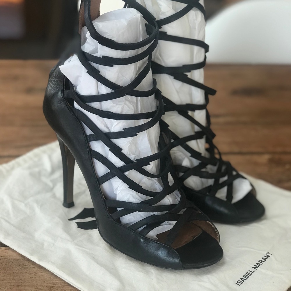 Designer Isabel Marant Nest Sandale Heel
